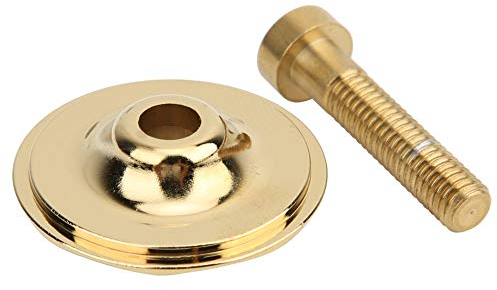 Keenso Fahrradhelm-Stopfen, 2 Stück, aus Aluminium, für Fahrradhelm, Schrauben für Fahrradhelm, gold