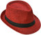 Miobo Strohhut, Panamahut Fedorahut,Trilby-Design,Sonnenschutz 54-Strohhut-Rot