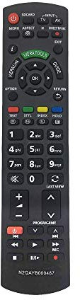 Sostitutivo telecomando panasonic viera N2QAYB000487 per telecomando universale panasonic N2QAYB000487 per TV