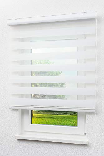 LYSEL - Qualitätsdoppelrollo weiß, (B x H) 60cm x 175cm in weiß