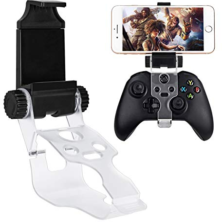 DLseego Xbox Series S/X Controller Phone Mount Clip,Faltbarer Handyhalter für Xbox-Controller Handyhalterung Clip Tragbarer Game Controller Smartphone Halterung für Xbox Series S/Xbox Series X-Schwarz