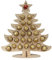 RUSTOO Weihnachten 24 Tage Countdown-Kalender, Holz-Adventskalender, Weihnachtsfeier-Schokoladenständer, Elch-/Weihnachtsbaum-Form-Design, dekorative Ornamente