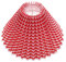 Beaupretty Plissee Lampenschirme Für Tisch Lampen Plissee Grid Tuch Lightshade Schreibtisch Lampenschirm für Tisch Lampe Und Boden Licht (Rot)