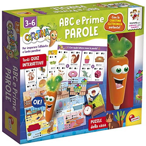 Lisciani Giochi- Carotina Penna Parlante ABC e Prime Parole, Colore, 92659