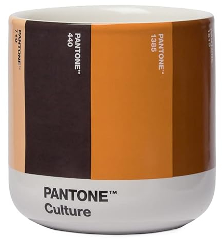 PANTONE Porzellan-Thermobecher Cortado, doppelwandig, ohne Henkel, 190ml, Culture, in Geschenkbox einzeln verpackt