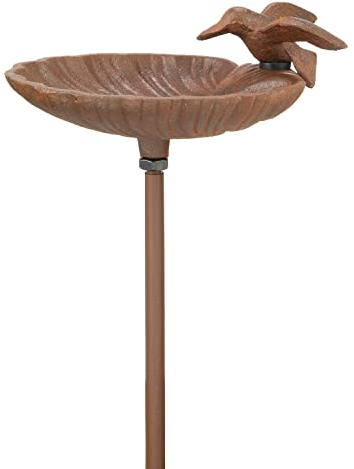 Moritz Vogeltränke 14 x 17 x 100 cm Gusseisen Wildvogeltränke Vogelbad Vogeltrinkschale Vogelbecken