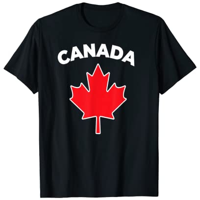 Coole Kanada-Flagge Fußball Trikot Ball Reise T-Shirt