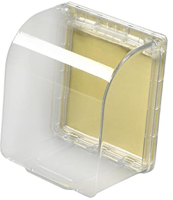Wasserdichte Steckdosen-Schutzabdeckung, Wandschalter-Steckdosenschutz, Schaltersteckdosen-Abdeckung, Box-Abdeckung für Outdoor-Badezimmer, weiß transparent