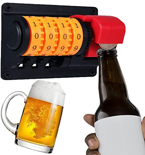 JINJJ Abridor de Botellas con Contador, Beer Counter Bottle Opener, con Números Exactos, Novedad Cocina Bar Creativo Montado en la Pared Sacacorchos De Cerveza, para Restaurante De Barra