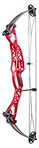 HNZMDY Bogenschießen Compoundbogen Set 40-60lbs Verstellbarer Rechts/Linkshänder Jagdbogen Compound Bogen für Erwachsene mit Pfeile Alle Zubehör für die Outdoor Jagd (Typ 1:Rot)