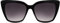 Cheapass Sonnenbrille klassische recycelte Damenbrille luxuriöses, schwarzes Katzenauge XL mit dunklen Gläsern, die UV400 blockieren