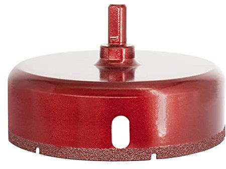 Meccion Diamantbohrer Lochsäge 110mm Professionellen Diamantgelötetem Kernlochsägen für Fliesen, Porzellan, Keramik, Marmor, Glas