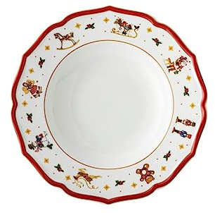 Hutschenreuther Happy Wintertime H. Wintertime - Plato hondo (23 cm), color rojo