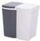 OXOAMP Kitchen Bathroom Dual Compartment Kitchen Trash Can Waste And Recycling Rubbish Recycle Bins For Home And Kitchen Basket Bedroom