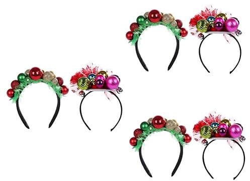 minkissy 6 Pcs Photo Et Pour Festival Métallique Assortis Boule Délicate Ornement Sur Le Thème Accessoires De Coiffure De Thé Cerceaux De Fleurs Chapeaux De Fête Mariage Adorables