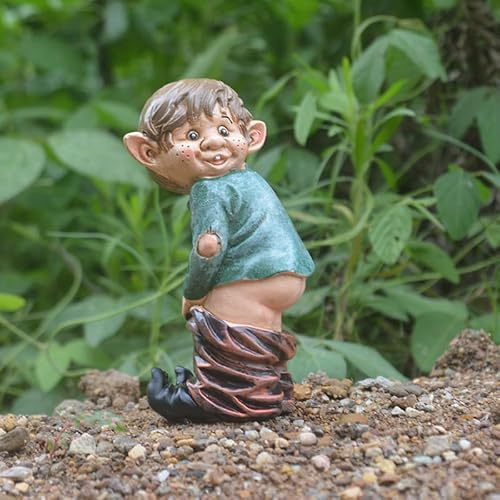 Rolin Roly Gartenzwerg Lustiges Outdoor Harz GNOME Statue Skulptur Gartenstatuen GNOME für Haus, Hof, Rasen, Balkon Dekoration (1PCS)