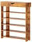 sogesfurniture Holz Schuhregal 5 Ebenen Schuhschrank Schuhablage Standregal Schuhständer für 20 Paar Schuhe, ideal für Diele, Flur, Treppenhaus, 75 x 30 x 94cm, Vintagebraun