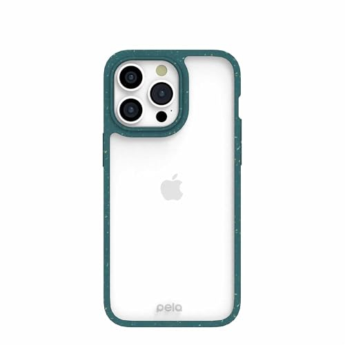 Pela Schutzhülle für iPhone 15 Pro Max, transparent, grün, umweltfreundlich, kompatibel mit iPhone 15 Pro Max