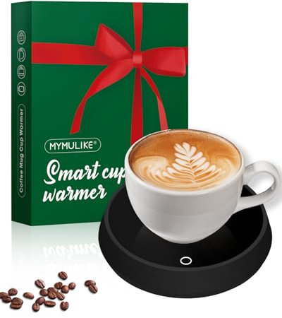 Chauffe Tasse à Café, électrique Tasse Chauffante avec 3 Réglages de Température, Chauffe Tasse Cafe, Chauffe-Boissons, Arrêt Automatique pour Café Le thé Chocolat au Lait