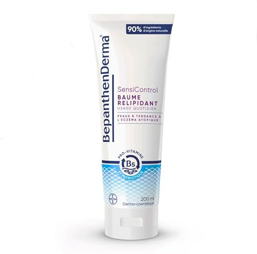 BepanthenDerma® Sensicontrol Baume Relipidant - Dermo-cosmétique - Peau à tendance à l'eczéma atopique - Anti-grattage - Corps et visage - Nourrisson, Enfant, Adulte - 200ml