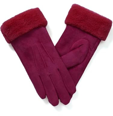 vislivin Handschuhe Damen Winter Warm Handschuhe Touchscreen Handschuh mit Gefütterte Fuchsia S 1