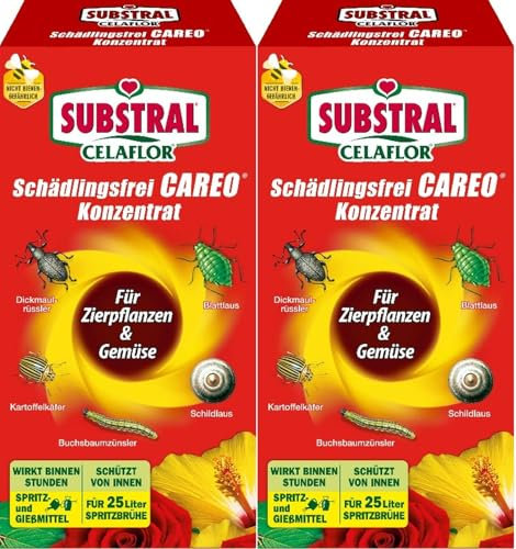 2 X 250 ml Schädlingsfrei Careo Konzentrat für Zierpflanzen & Gemüse