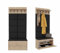 PLATAN ROOM Wand-Garderobe Set mit Garderobenpaneel & Schuhschrank & Hängeschrank 100 cm Flurgarderobe Garderobenset Flur Eiche Holz Weiß (3-TLG. mit 8 paneel, Sonoma Eiche)