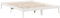 vidaXL Massivholzbett, Holzbett Extra Lang ohne Matratze, Bettgestell mit Lattenrost, Bett Doppelbett für Schlafzimmer, Weiß 140x210cm Kieferholz