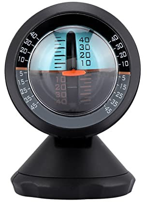 Auto Neigungsmesser Neigungsmesser Neigungsmesser Fllstandsmesser fr Auto LKW Schwarz 8 cm 5,3 cm 67 g Hhe Bodendurchmesser