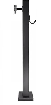 Colonne d'eau pour fontaine de jardin d'extérieur avec robinet pour irrigation de jardin (noir, 95 cm)