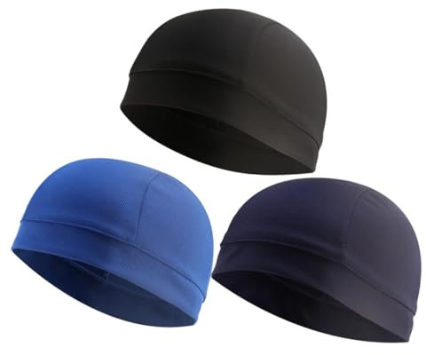 OATIPHO 3St innere Kappe Bike Accessories Bike Gadgets Sportanzug Gym Kleidung Sport Kopfbedeckung Fahrradhelm Herren Liner Radsocken Sportinnen selber Machen Radfahren Futtermütze Navy