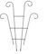 Plant Trellis for Climbing Plants Outdoor, Fan Metal Garden Pot Support Stake for Indoor Outdoor Vines Flowers Vegetables, Black