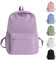 School Backpack for Girls Women Causal School Bags Teenage Boys Lightweight Travel Backpack Men Rucksack Water Resistant Bookbag for College (Purple)