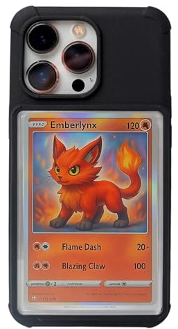 Sammelkarten- und Foto-Handyhülle, passend für iPhone 13 und iPhone 14, kompatibel mit allen TCG, Sammelkarten, Sport, One Piece, Magic The Gathering und mehr (passend für iPhone 13, iPhone 14)