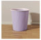 FAJNUZI2024 Poubelle Corbeille à papier ronde sans couvercle à jet droit for cuisines et cafés à domicile en plastique violet Poubelle Cuisine(Moyen)