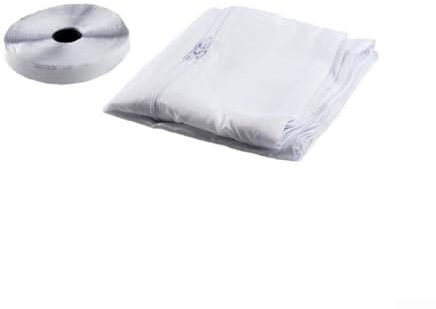 Yuanpgky Kit de joint portable pour climatiseur - Design double tuyau - 300/400/500 cm - Tissu d'étanchéité en polyester pour fenêtre de toit et unités de climatisation, économie d'énergie et amélioré