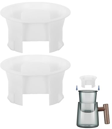 Healeved Water Pitcher Lids Replacement 2 pack Leakproof Anti Splash Jug Covers with Dustproof Outer Cover Universal Fit for Fridge Water Jugs Carafes and Drink Pitchers