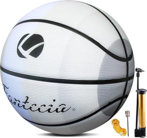 Fantecia Basketball mit Pumpe,Basketbälle Kinder für Outdoor Indoor, Basketballball Größe 7 für Jugend, Herren, Mädchen