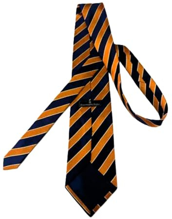 VIVESMAR Zegna Krawatte für Herren, diagonales Streifendesign, Seide
