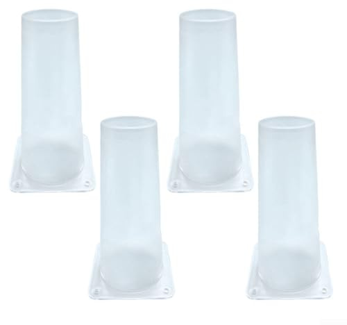 Lot de 4 cônes d'exclusion transparents pour greniers et avant-toits, extracteur de chauve-souris sans cruauté et dispositif de sortie, valve d'évacuation réutilisable pour faune sauvage avec design