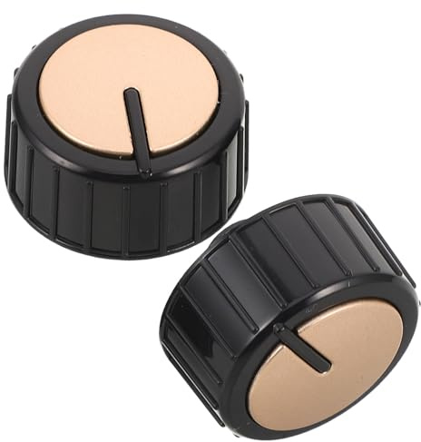NUOBESTY 2pcs Air Fryer Knob Replacement Timer Control Switch Knobs with D Shaft for Easy Compatible with Tower Air Fryer Oven Kitchen Appliance Accessories