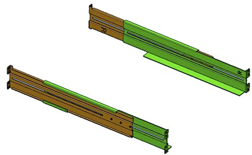 PowerWalker Rack Mount Kit - RK7 1U For VI 500-1500 R1U Series, 10132004 (For VI 500-1500 R1U Series Extendable 46.4cm to 73.8cm)