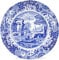 Spode BLI0100 Dinner Plates, Ceramic, Blue, White,10.5 inch Dinner Plate