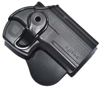 NoGa Taktisches Pistolenholster, Gürtelholster, passend für alle meisten Pistolen, Schwarz