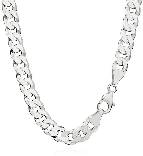 NKlaus 50cm Panzerkette 925 Silber elegante Halskette besondere Breite: 7,8mm Collier 38g schwer 5901