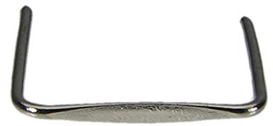 100x Kristall Verbinder 'Plain' Klammer 14mm Chrom ~ Kronleuchter Lüster