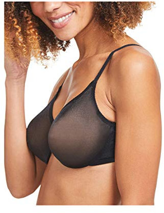 Gossard Damen Glossies Lace Sheer Bra Geformter BH, Durchsichtig, Schwarz (Schwarz), 70G