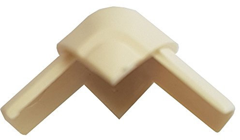 16mm x 8mm Magnolia Smooth-Fit Right Angled External Bend Trunking Adapter - Over Top | Loops