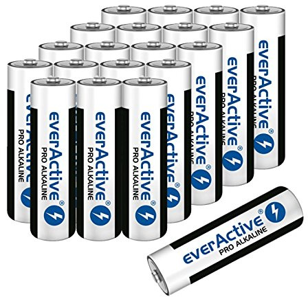 Batterien Mignon AA LR6 Alkaline Vorratspack 20 Stück everactive Markenqualität