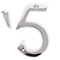 3 Polished Chrome House Number 5 Front Door Building Porch Gate Address Five